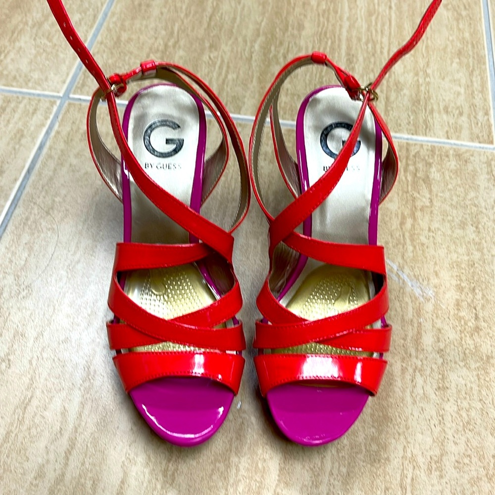 Strappy Guess platform sandals